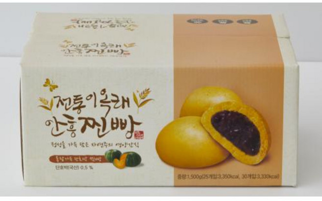 전통 이옥래 단호박찐빵 냉동, 1개, 1.5kg