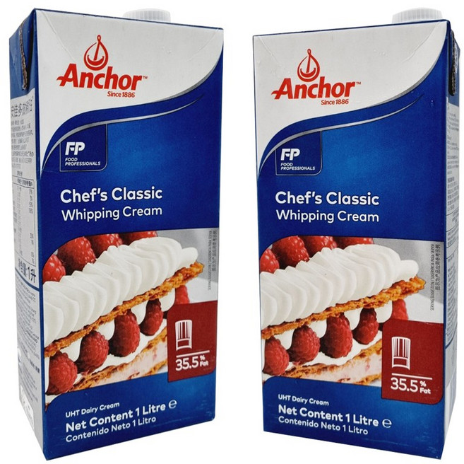 이홈베이킹 앵커휘핑크림동물성 1L(무가당) - 아이스박스 별도구매제품