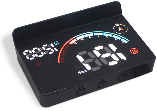헤드업디스플레이 GPS HUD 전차종 호환 자동차 속도계, 1개
