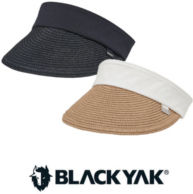 [백화점 매장판] 블랙야크 우먼 선바이저 아웃도어 데일리 일상생활 리본포인트 썬캡