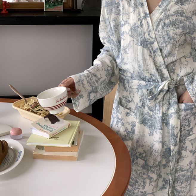 뚜레 여성 로브 가운 골프 수영 비치 샤워 가운 잠옷 3color