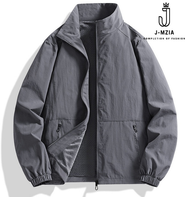 제이엠지아2025 NEW 봄가을 가디건 재킷 방풍 방수 빅사이즈 ( 50~140KG ) 캐주얼 바람막이