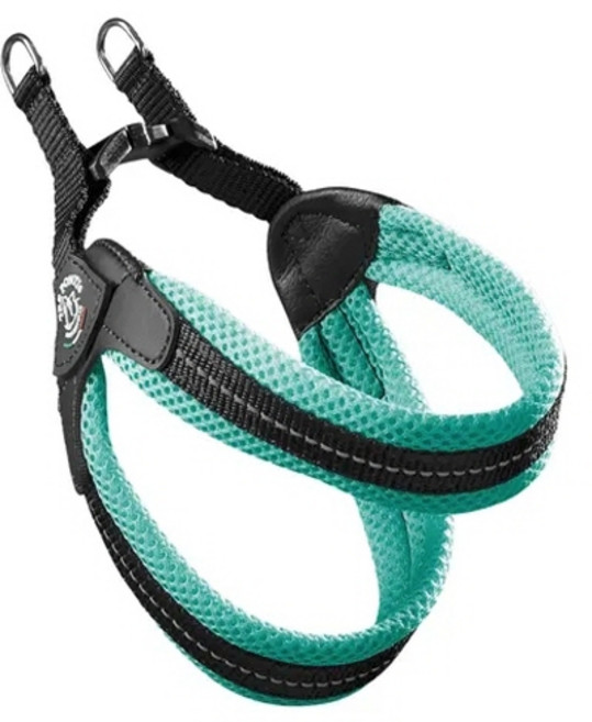 트레폰티 메시 버클 강아지 하네스 - Made in Italy, 1개, 민트