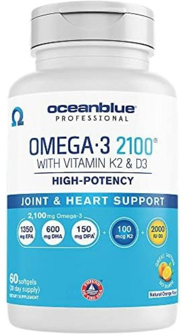 오션블루 프로페셔널 오메가3 2100 소프트젤 60개 EPA DHA, 60정, 1개