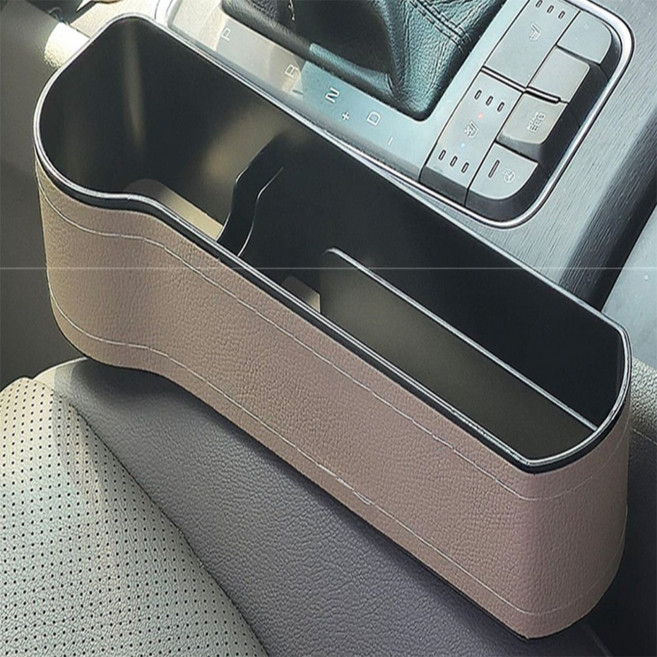 드림온 차량용 시트틈새 케이스 시트사이수납케이스, 블랙 - 운전석