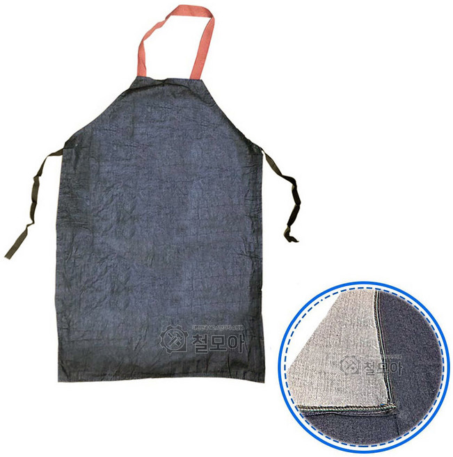 작업용 청 앞치마 용접 목공 작업실 공방 공예 보급용 청앞치마, 1개, 데님
