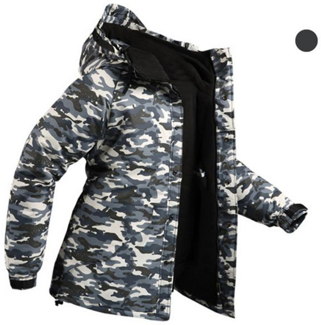 후앙스 오버핏 카모플라주 방한방풍 보드복 패딩점퍼 IKPD5012