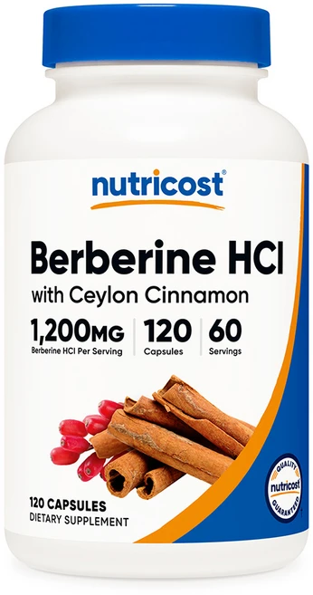 뉴트리코스트 베르베린 HCl 실론 시나몬 8주분, 120정, 1개 - 쿠팡