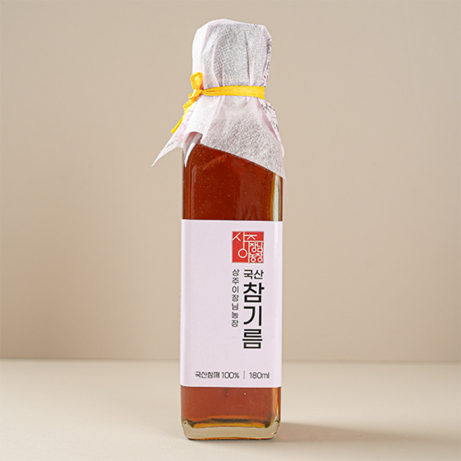 상주이장님농장 25년 햇 국산 참기름 저온압착, 1개, 120ml