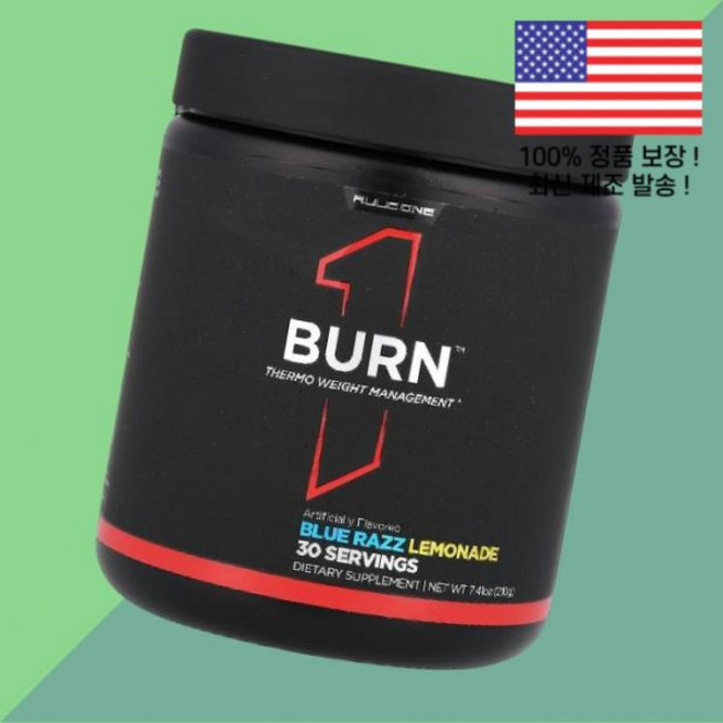 룰 원 프로틴 단백질 번 열 블루 래즈 레모네이드 7.41온스 210g Rule One Proteins Burn Thermo Weight Management Blue Razz, 룰 원 프로틴 단백질 번 열 블루 래즈 레모네이드 7., 1개