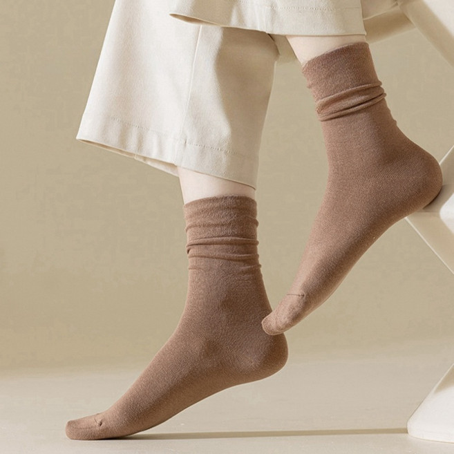 몬테리아 여성용 프리미엄 롱롱 골지 장목 양말 10켤레 G518-009