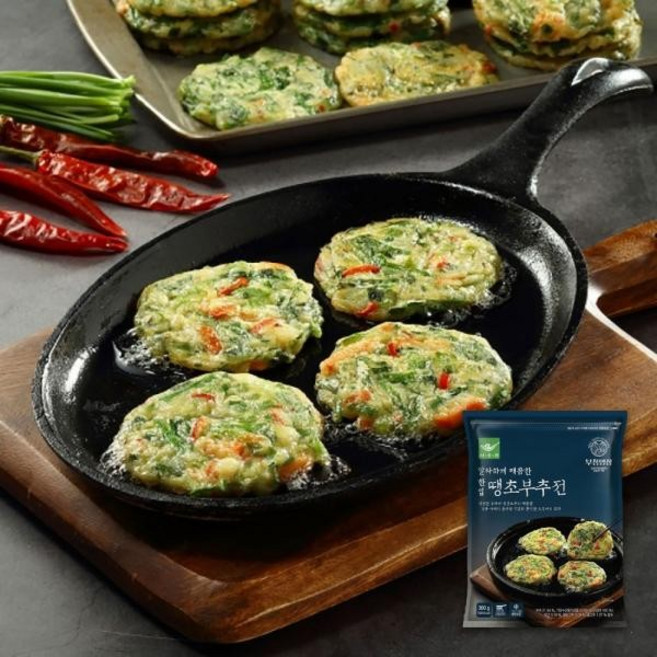 사옹원 부침명장 한입땡초부추전 300g 3개, 1g, 1개