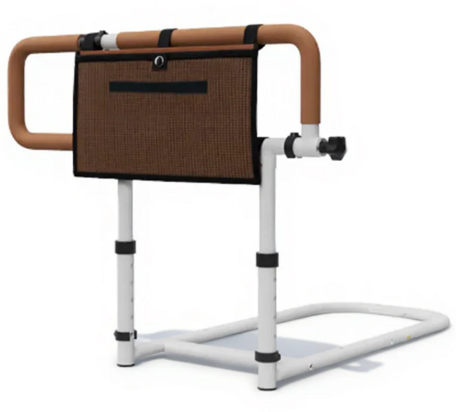 툴릭스 낙상방지 침대가드 어르신 침대손잡이 안정바 노인보호 접이식 침대안전가드, 브라운