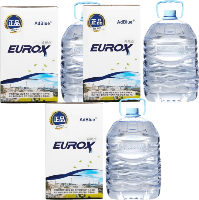 국산 유록스 요소수 10L 정품 롯데 애드블루 +전용자바라, 3세트