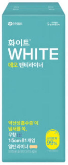 화이트 팬티라이너, 일반, 81개입, 30개