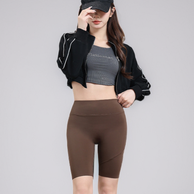 데이로리 하이웨스트 바이커쇼츠 5부 포켓 레깅스