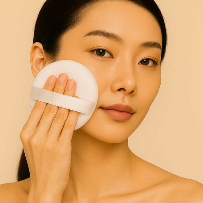 솔레르 푹신한 아기궁둥이 대왕퍼프, 3개, 색상혼합