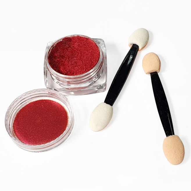 유키 미러파우더 네일파우더, 1개, 버건디