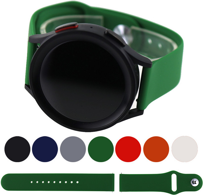 갤럭시워치5 40M SM-R900 우레탄 호환스트랩 이지버클 밴드, 1. BMZ01BK20 블랙, 1개