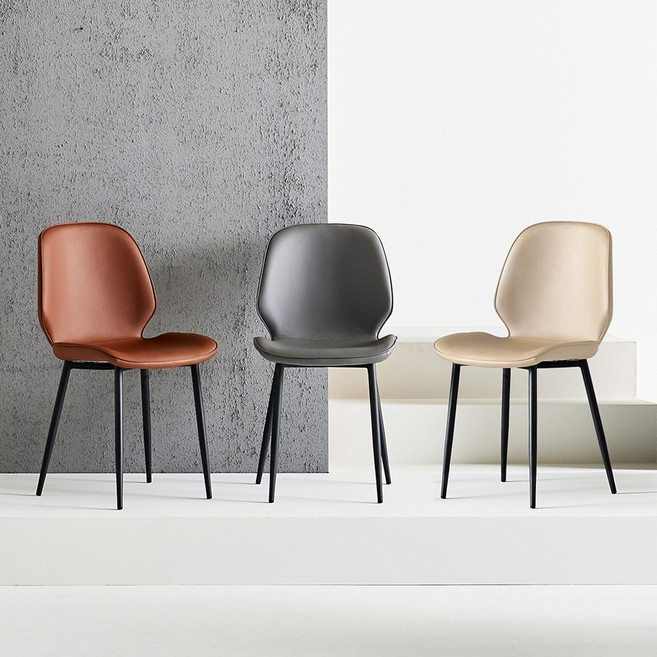 피카소가구 1+1 모던체어 2p 가죽 식탁의자 거실 주방 카페의자 인테리어 디자인 다이닝체어, 그레이 1+1, 1세트