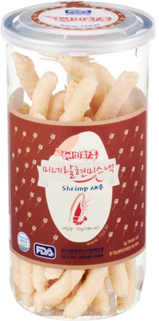 현미한톨 미네랄현미스낵 (새우) 37g, 새우, 1개