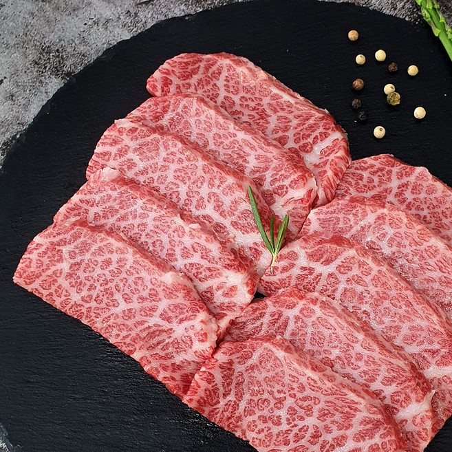 투뿔 한우 꽃갈비살 1++(8)등급 소고기 특수부위 구이용 당신애한우, 300g, 1개