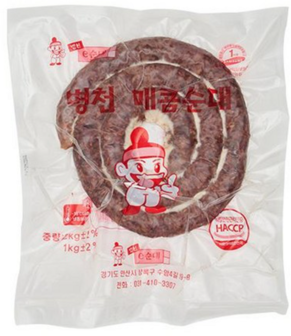 병천전통 매콤순대, 2kg, 1개