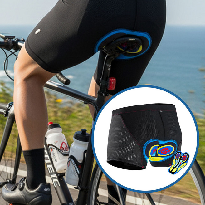 [안장통끝] 다온미 20D 자전거 엉덩이 패드속바지 남성용 사이클 속옷