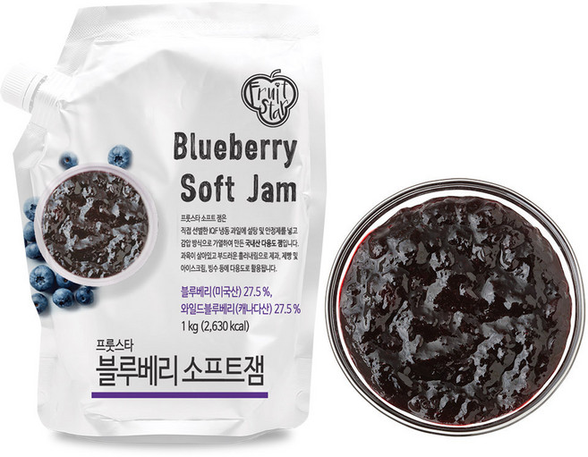 프룻스타 블루베리 소프트잼, 1kg, 1개