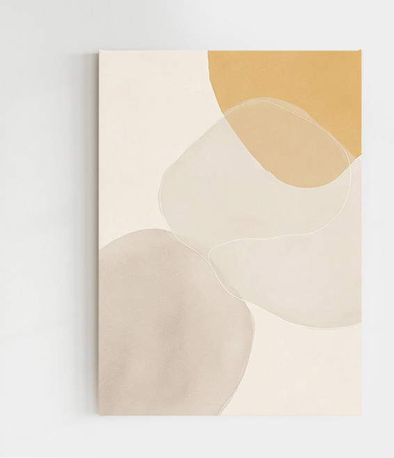 [인메이블] 미니멀 추상화 아트 7종 그림 액자 선물 집들이 거실 인테리어 그림 담백 캔버스액자, 06.윤화