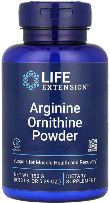 라이프익스텐션 아르기닌 오르니틴 분말 150g Life Extension, 2개