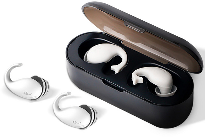 돌고래모양 귀마개 소음 차단 수면 이어플러그, 1개, 2개입