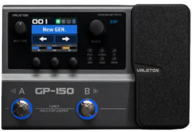 Valeton GP-150 GP180 디지털 멀티 이펙트 기타 디바이스 NAM 앰프 모델러 페달 (20개의 타사 IR 파일 포함, 02 GP150