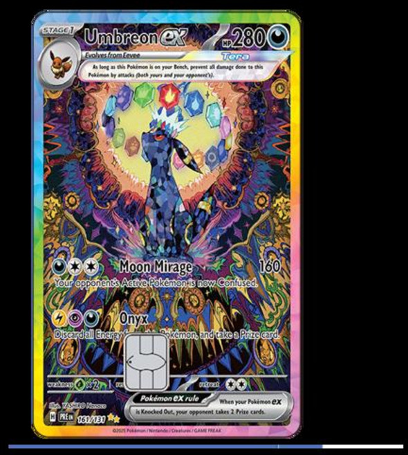 Sv8a PTCG Eevee 신용카드 스킨 스티커 VISA 직불카드를 위한 Eeveelution 시리즈 장식 없음, Matte-Small Chip, 7-1PCS