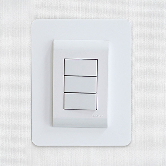 스위치용 화이트 아크릴 커버 손때방지 세트, 2개