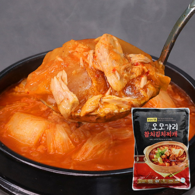 [마포맛집] 1994 오모가리 참치 김치찌개 (1팩당 2인분량) / 매장판매 동일 묵은지 / 감칠맛이 정말 일품입니다., 3개, 500g