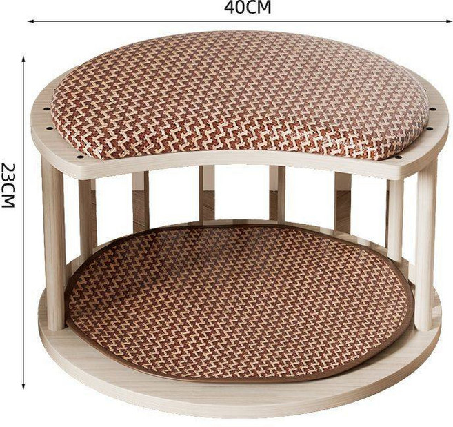 猫咪睡袋冬季保暖防寒猫窝封闭式安全感大号被窝睡眠隧道猫床拖鞋, 1개, 여름용 시원한 쿠션 9kg