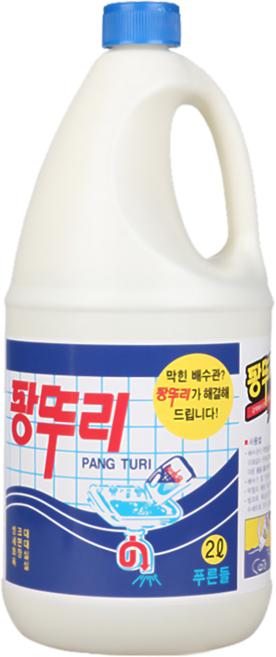 팡뚜리 2L 강력 배관 세정제-하수구 막힘 배수구 싱크대 변기 냄새 세척 살균 뚫어뻥, 1개