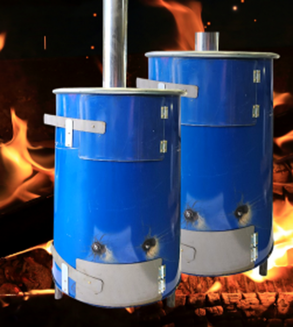 원형 화목 쓰레기 소각로 드럼통 소각난로, 드럼통난로