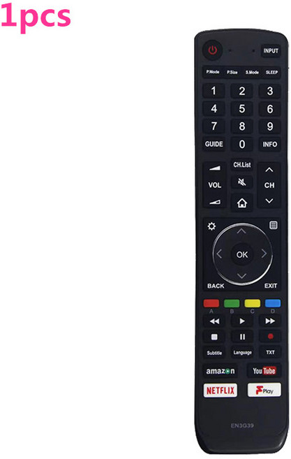 Hisense LCD 스마트 tv용 리모컨 액세서리 EN3G39, [01] 1pcs, 1개