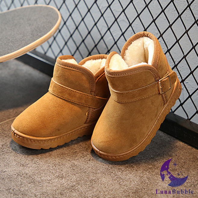 루나버블 벨트 털부츠 2color 140~170 아동 어린이 남아 여아 키즈 방한화 보온 기모 퍼 겨울 신발 부츠 털신발 기모부츠 기모슈즈 기모신발 털슈즈 겨울부츠