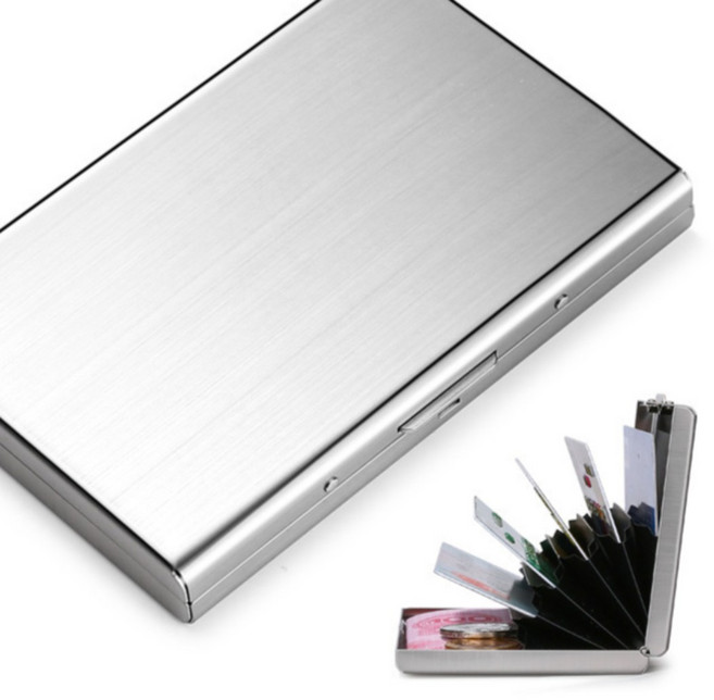 플레흐 아코디언 카드 지갑 메탈 스텐 슬림 케이스