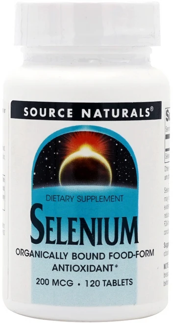 소스 내추럴스 셀레늄 200 mcg 120 타블렛, 1개, 120정 - 쿠팡
