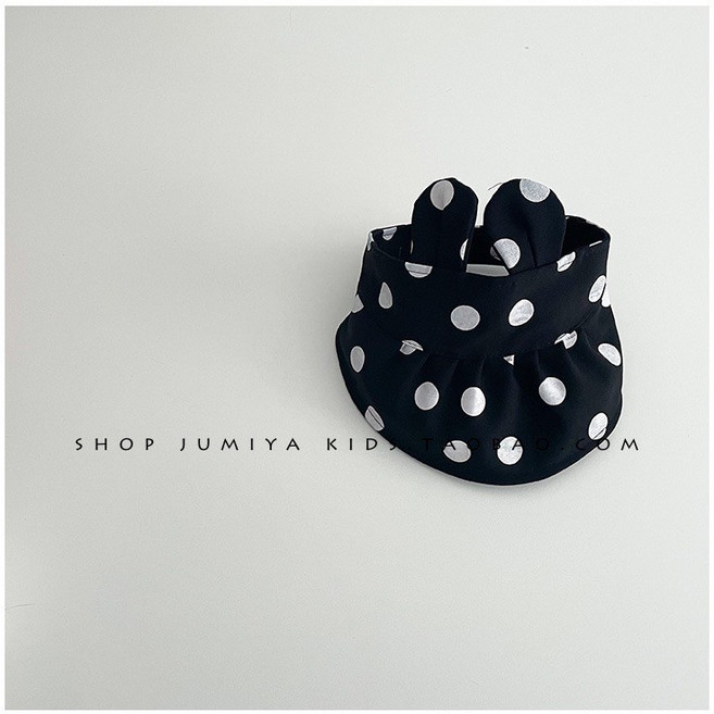 兒童遮陽空頂帽 可愛熊頭印花 夏季透氣漁夫帽