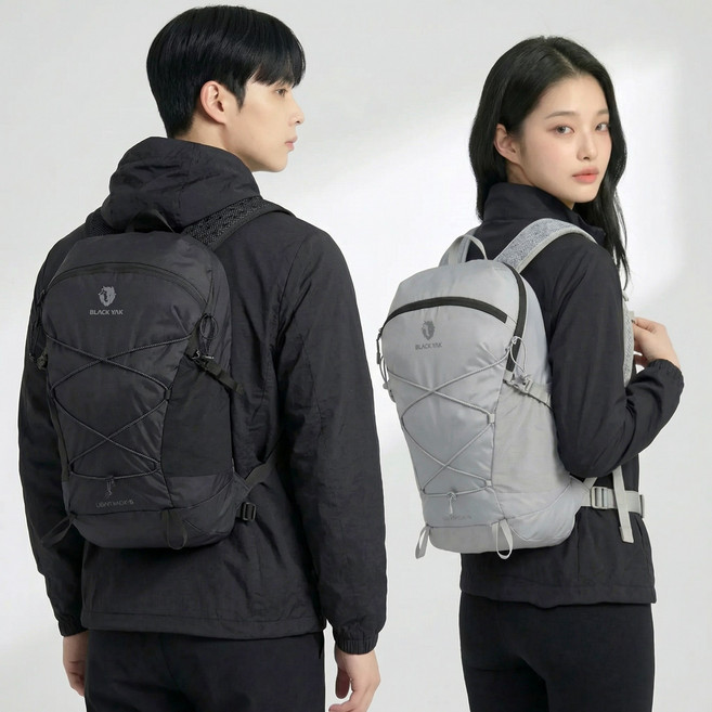 블랙야크 경량 등산 가방 트레킹 아웃도어 소형 배낭, 블랙