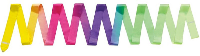 사사키 SASAKI 신체조 공구 리본 국제체조연맹인정품 일본 체조 협회 검정품 아트 그라데이션 디자인 길이 6m 이상 M-71AG-F AG027, 1개