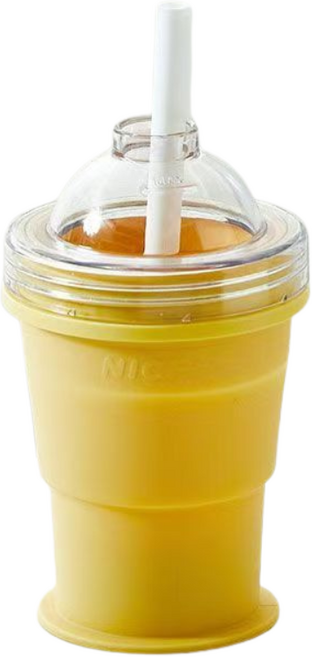 Ait 접이식 아이스볼 트레이 아이스 컵, 1개, 옐로우