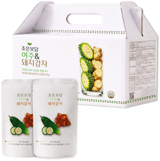 식후 혈당 케어 여주즙 돼지감자즙 여주돼지감자 추출액 국산 HACCP 인증 30포 조은보담 윤영진 한약학 박사 개발, 100ml, 1박스