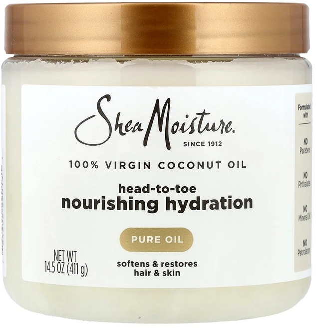 시어모이스처 헤드투토 너리싱 하이드레이션 엑스트라 버진 코코넛 오일 411ml, 1개 - 쿠팡