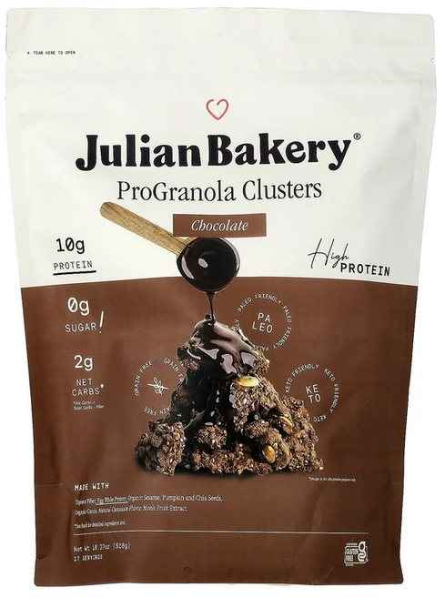 Julian Bakery ProGranola 클러스터 초콜릿 518g(18.27온스), 517 g - 쿠팡